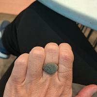 Anello in Argento modello fede sarda taglia 18