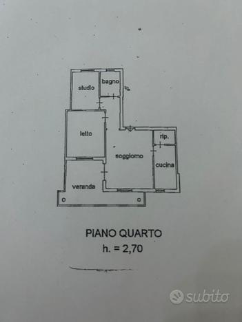 Trilocale centralissimo 4 piano