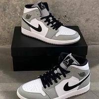Jordan 1 Mid Light Smoke Grey 36
