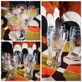 6 bicchieri Coca Cola contour vintage 40cl