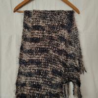 Sciarpa lunga con frange, melange