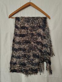 Sciarpa lunga con frange, melange