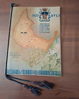 CALENDARIO STORICO CARABINIERI REALI anno 1937