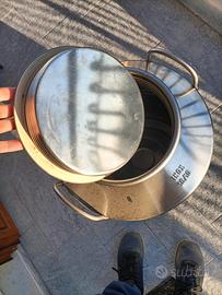 Contenitore inox per olio