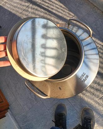 Contenitore inox per olio