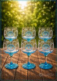 Set di sei calici da gin della malfy