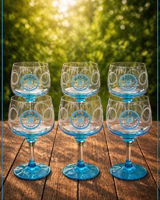 Set di sei calici da gin della malfy