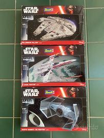 Lotto 3 Modellini Star Wars Revell (Level 3)