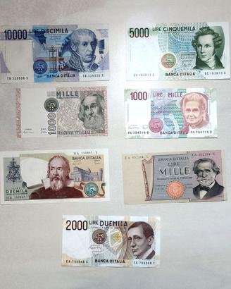 Lotto Banconote Lire Italiane - Altissima Conserva