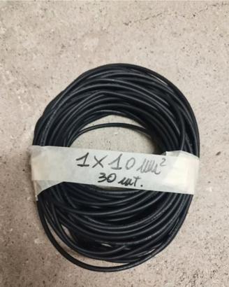 Cavo elettrico 1x10mm² nero