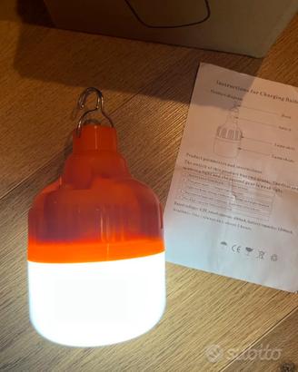 Lampade camping nuove usb