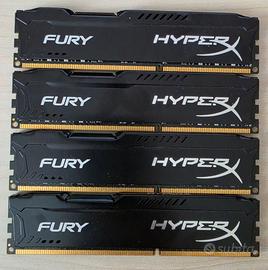 32 GB RAM DDR3 (4x8GB) Kingston  HyperX FURY Black