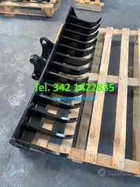 Benna rastrello per miniescavatori