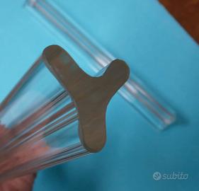 C.E.R.C.O. vetro pendente in vetro  trilobo