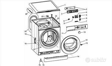 Ricambi lavatrice indesit winv80