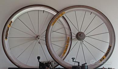 Coppia di Ruote Bici da Corsa Vintage Gipiemme Tec