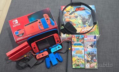 Nintendo Switch Console, MARIO RED & BLUE EDITION