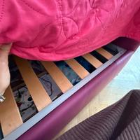 Letto singolo completo di rete a due cassettoni