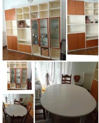 Parete attrezzata + tavolo / €500