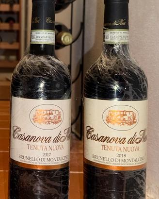 Casanova di Neri Brunello Tenuta Nuova 2017 e 2018