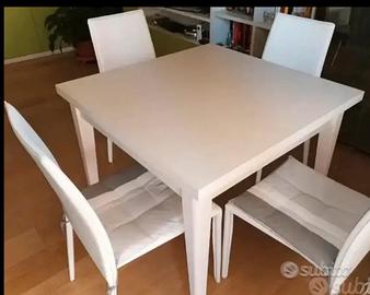 Tavolo a libretto in noce bianco