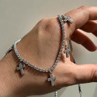 Collana croci argento