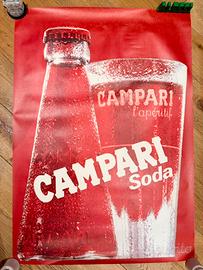 Manifesto Campari “bottiglie rosse” Poster Vintage