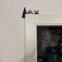 Decorazione natale per porta