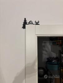 Decorazione natale per porta