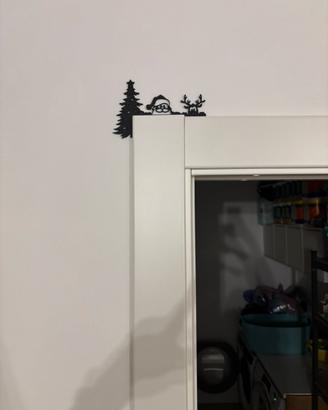 Decorazione natale per porta