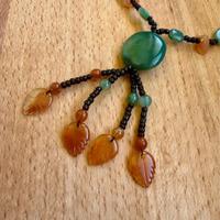 Collana Etnica Vintage Pietre Dure (Agata/Giada)