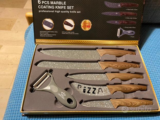 Offerta 2 Confezioni: Set Di 8 Coltelli In Ceramica Royalty Line Switzerland Inclusi Coltello Da Cuoco 350733