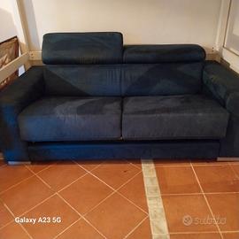 divano letto in alcantara