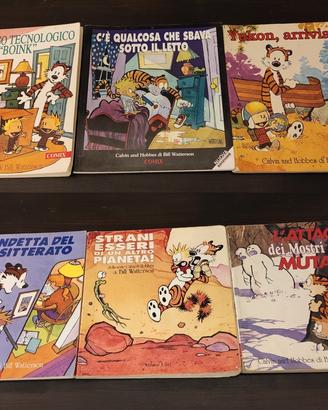 Calvin&Hobbes lotto 6 albi fumetti 