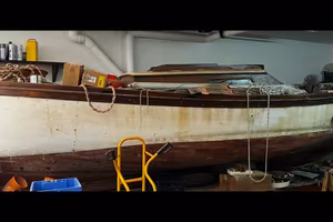 Gozzo Carloforte in legno da restaurare