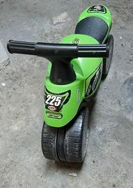 Moto cavalcabile FALK Kawasaki Bud Racing verde –