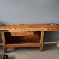 BANCO DA FALEGNAME RESTAURATO ISOLA CUCINA