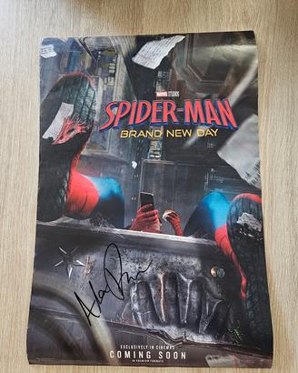 Spider-Man: Brand New Day poster autografato