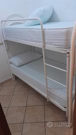 3 LETTI A CASTELLO BIANCHI CON 6 MATERASSI