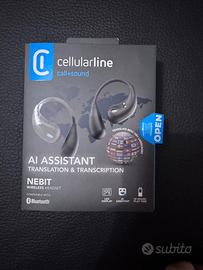 Cellularline NEBIT Wireless Headset AI Assistant