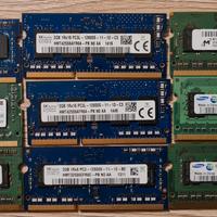 banchi RAM vari tagli e frequenze