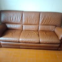 Divano marrone simil pelle CHATEAU D'AX