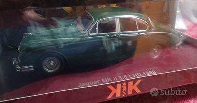 KK SCALE JAGUAR MK II 3.8 1959 VERDE 1/18
