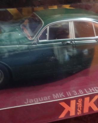KK SCALE JAGUAR MK II 3.8 1959 VERDE 1/18