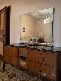 Comó d'epoca (anni '40/'50)+comodini+abat jour