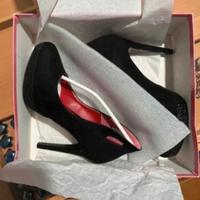 décolleté nere con brillantini eleganti numero 38