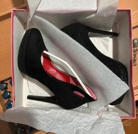 décolleté nere con brillantini eleganti numero 38