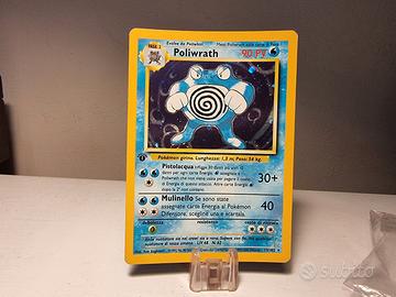 Carta pokemon Poliwrath set base 13/102 1st prima 