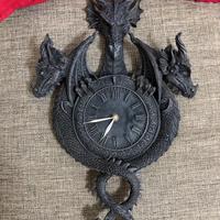 Orologio da Parete Gotico con Draghi