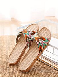 Pantofole/Ciabattу Estive in Lino Donna Comode